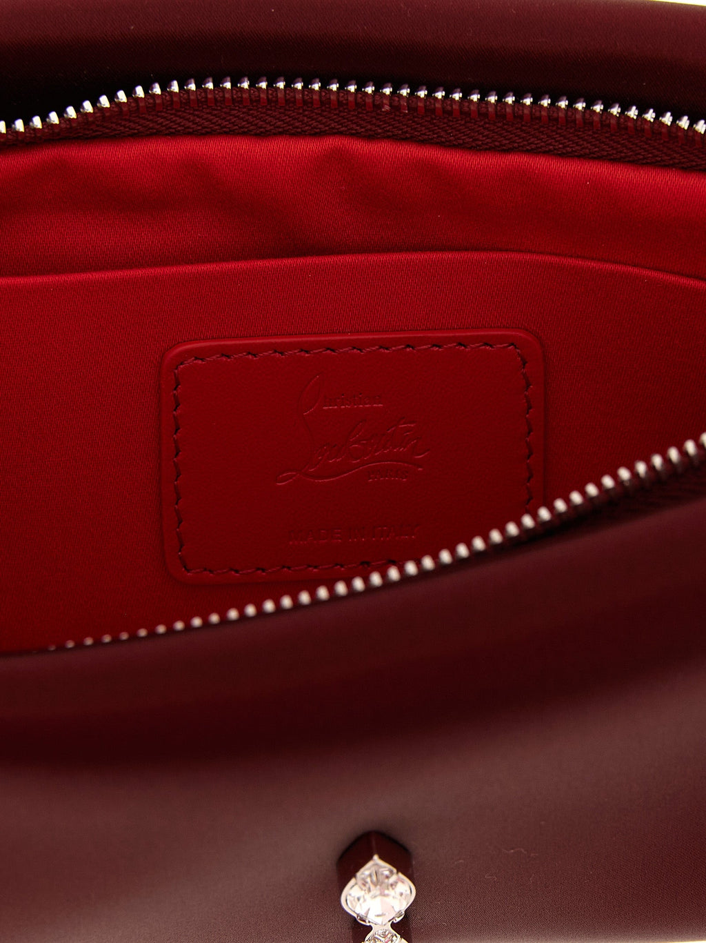 Bordeaux Elastan Clutch Bag Christian Louboutin