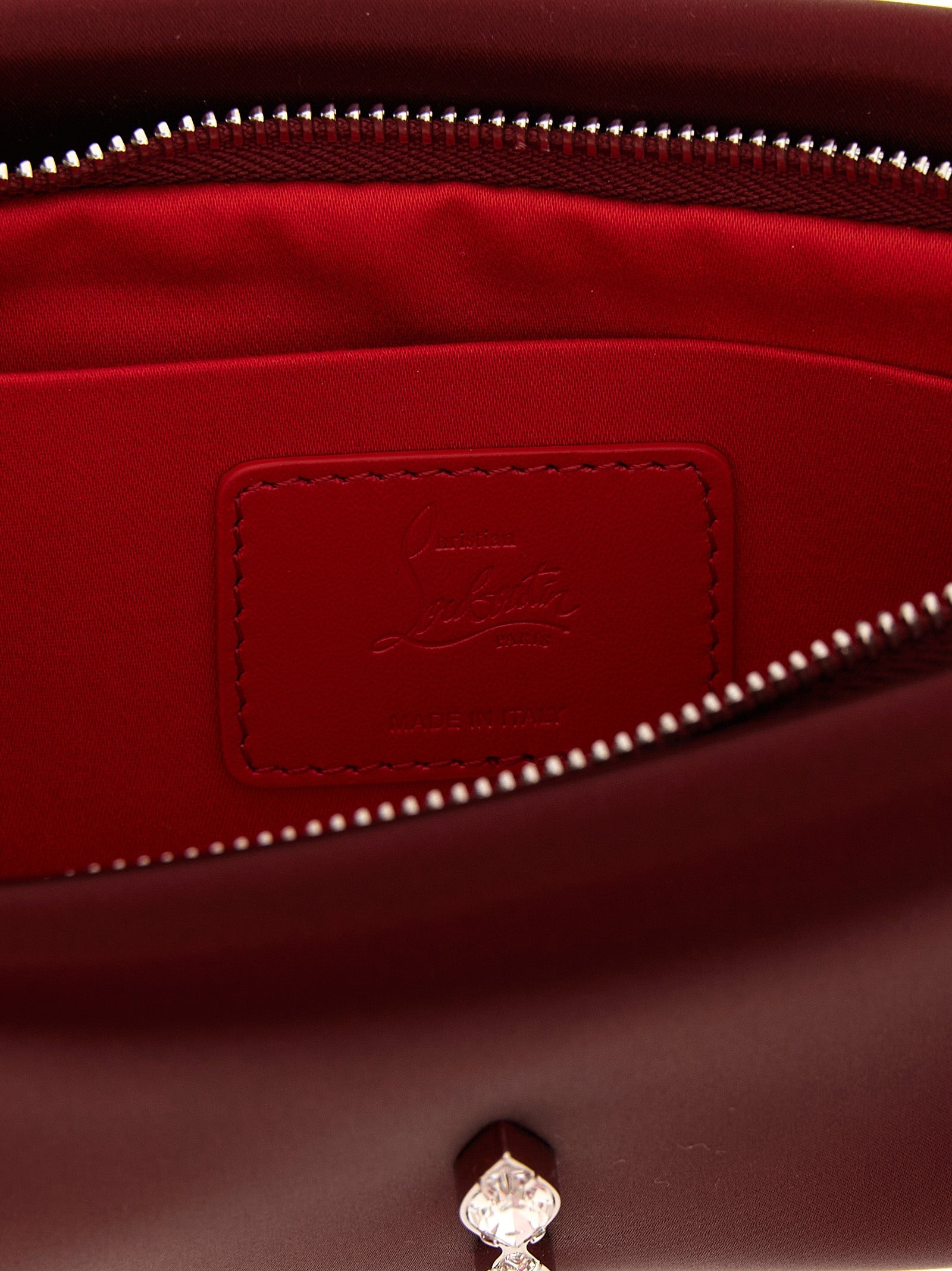 Bordeaux Elastan Clutch Bag Christian Louboutin