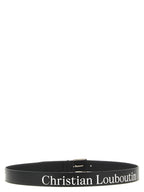 Schwarzer Kalbsleder Gürtel Regular Christian Louboutin