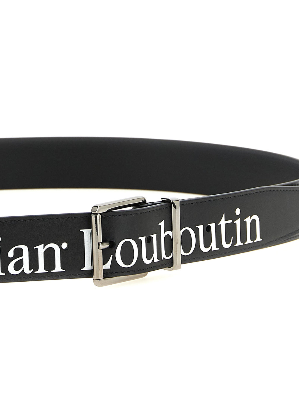 Schwarzer Kalbsleder Gürtel Regular Christian Louboutin