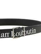 Schwarzer Kalbsleder Gürtel Regular Christian Louboutin