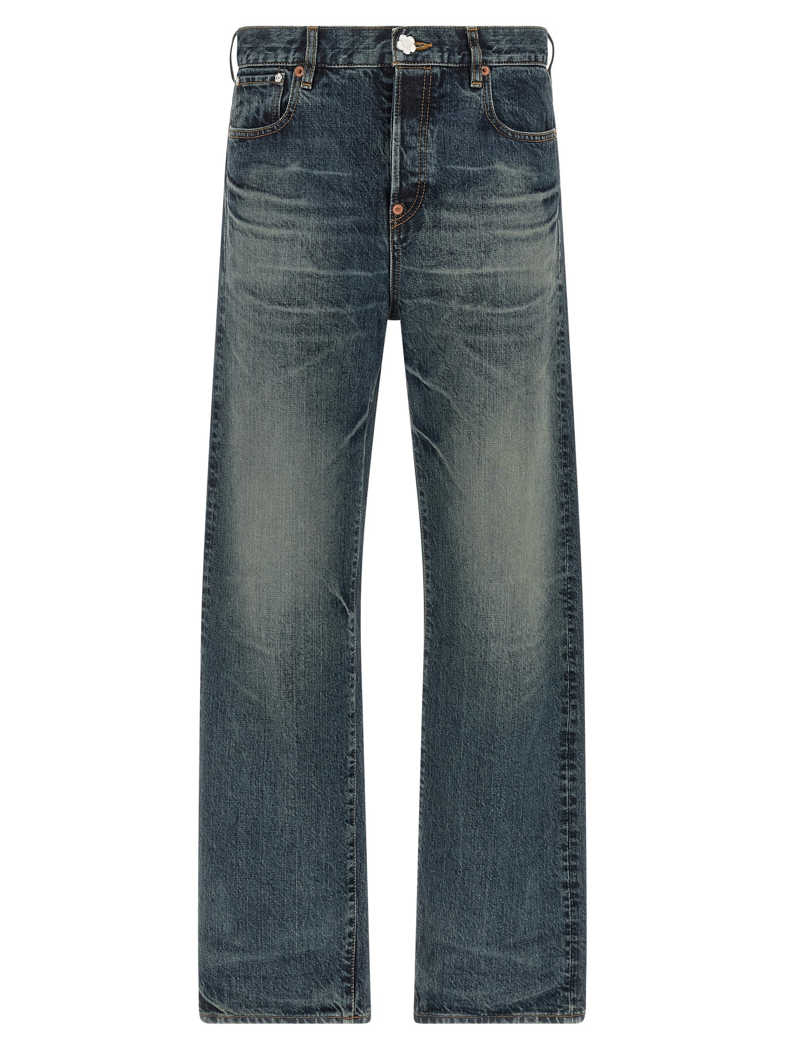 Blaue Jeans aus Baumwolle im geraden Schnitt Kenzo