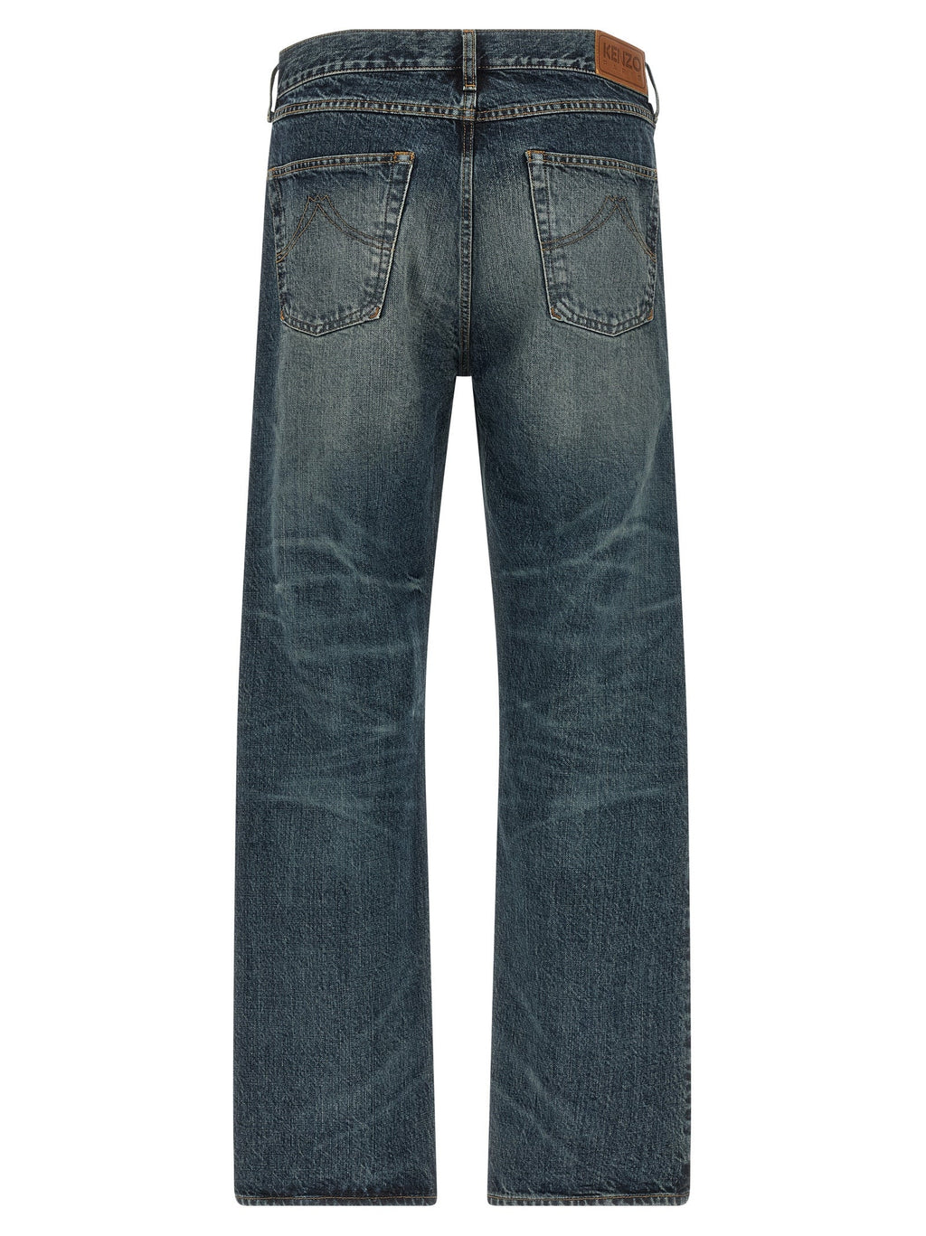 Blaue Jeans aus Baumwolle im geraden Schnitt Kenzo