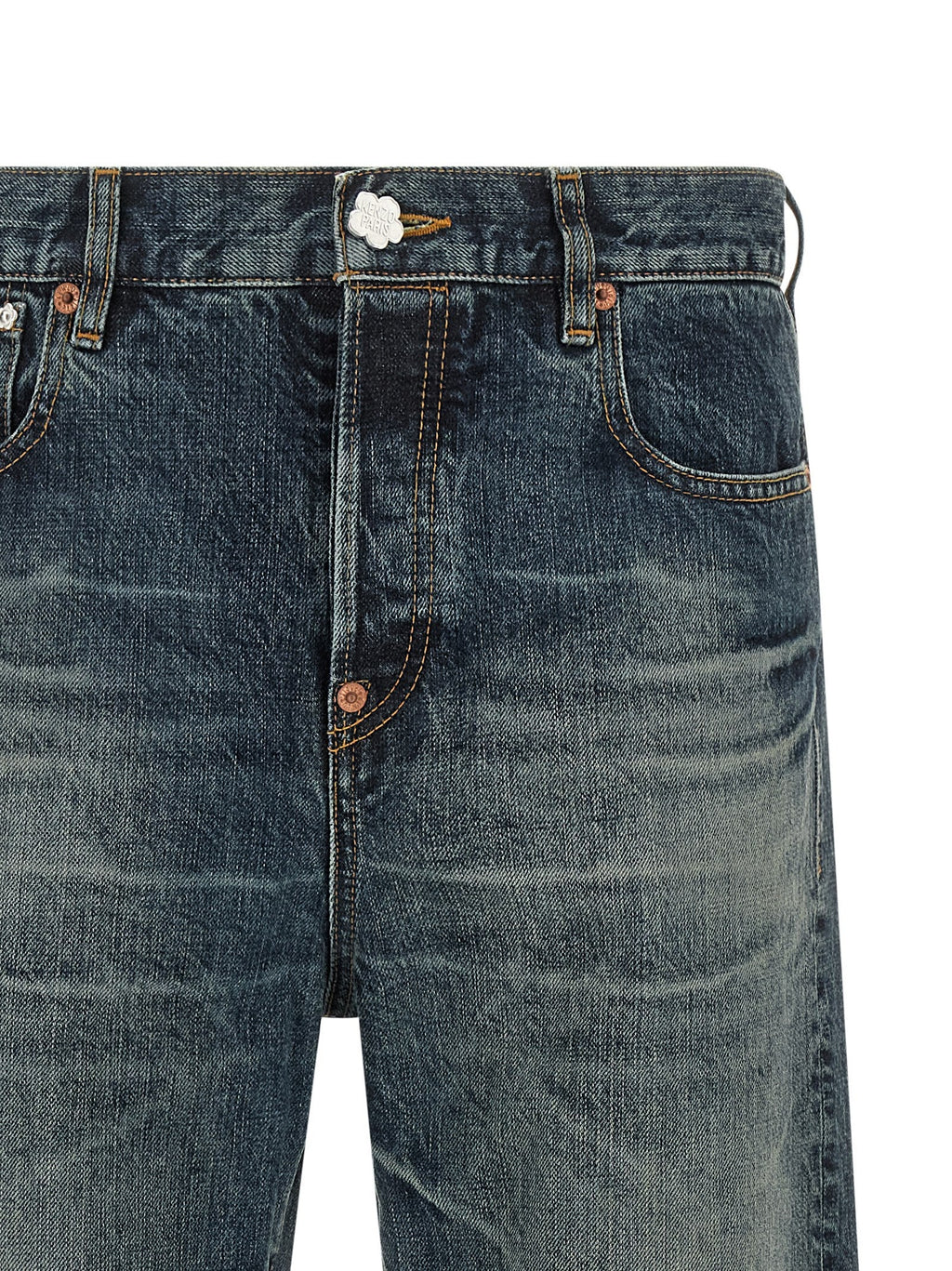 Blaue Jeans aus Baumwolle im geraden Schnitt Kenzo