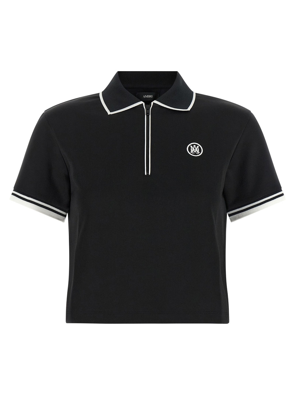 Schwarzes Poloshirt aus Polyester Amiri