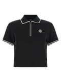 Schwarzes Poloshirt aus Polyester Amiri