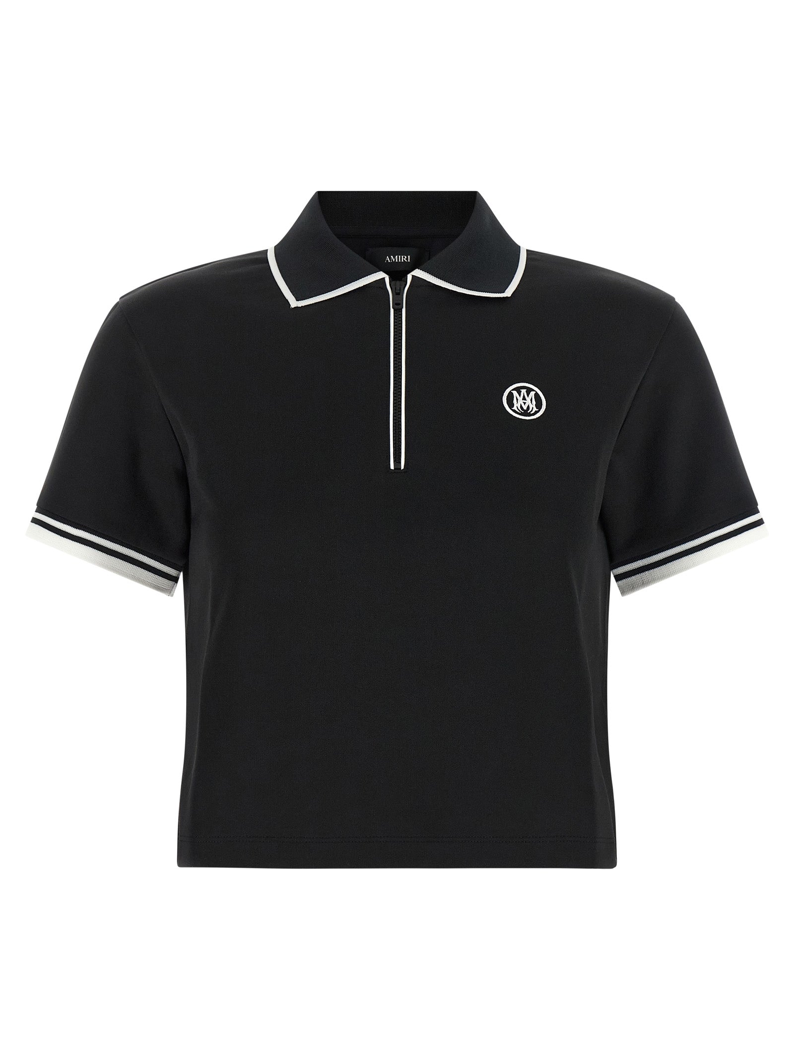Schwarzes Poloshirt aus Polyester Amiri