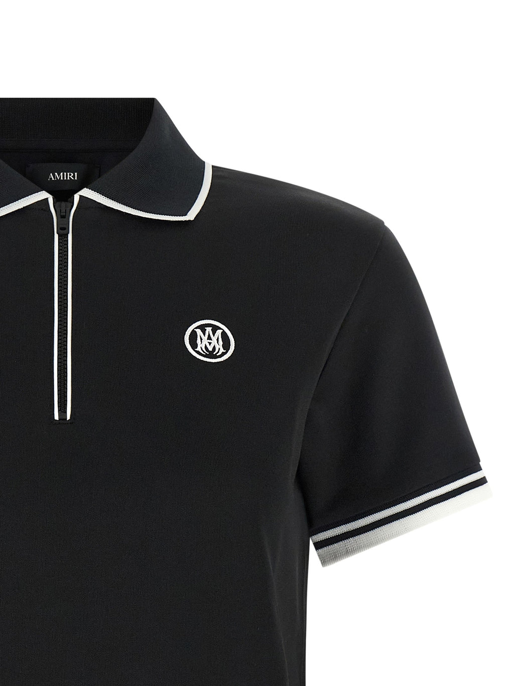 Schwarzes Poloshirt aus Polyester Amiri