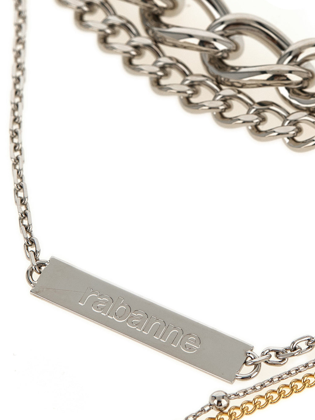 Halskette aus Silbermessing Paco Rabanne