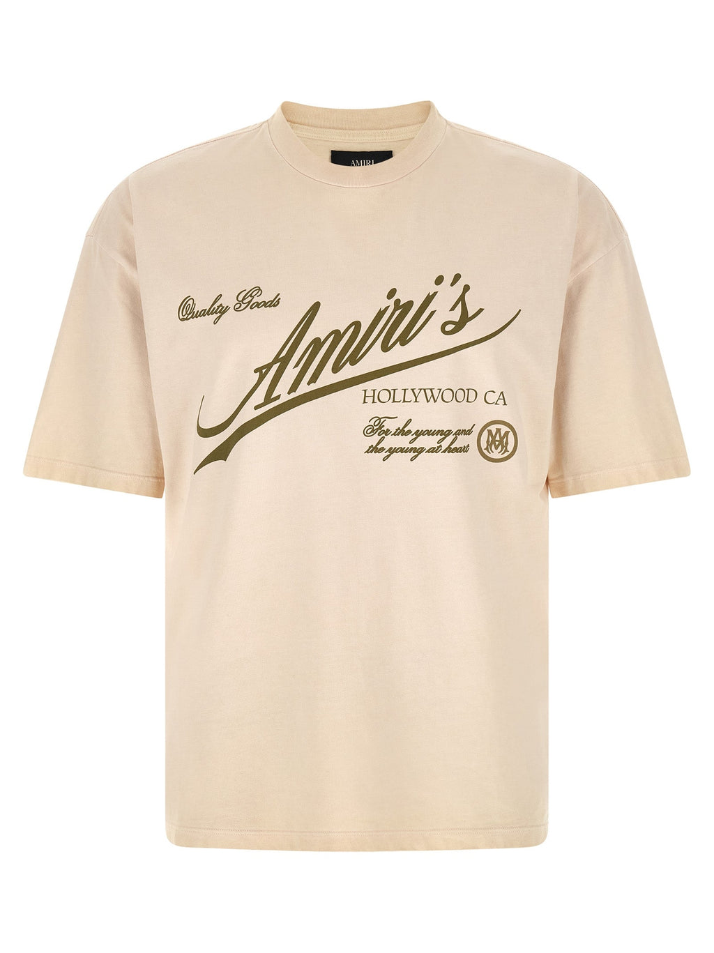 Beiges Baumwoll-T-Shirt Amiri
