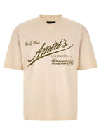 Beiges Baumwoll-T-Shirt Amiri