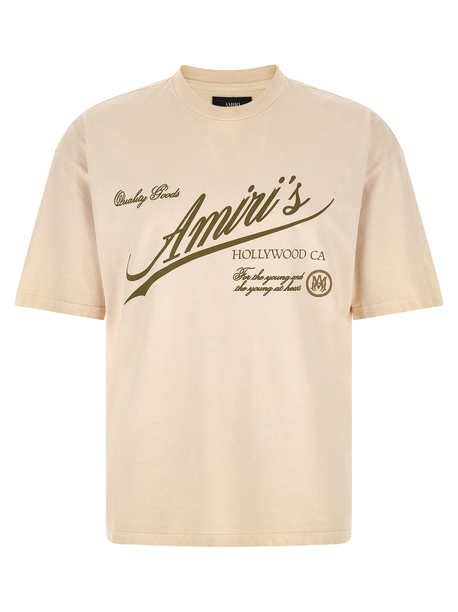 Beiges Baumwoll-T-Shirt Amiri