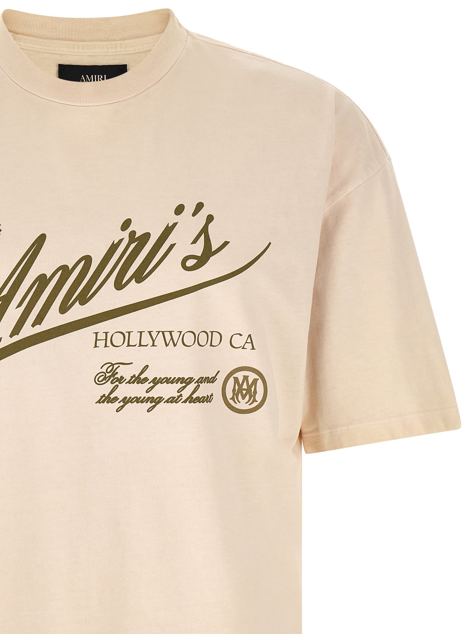 Beiges Baumwoll-T-Shirt Amiri