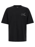 Schwarzes Baumwoll-T-Shirt Amiri