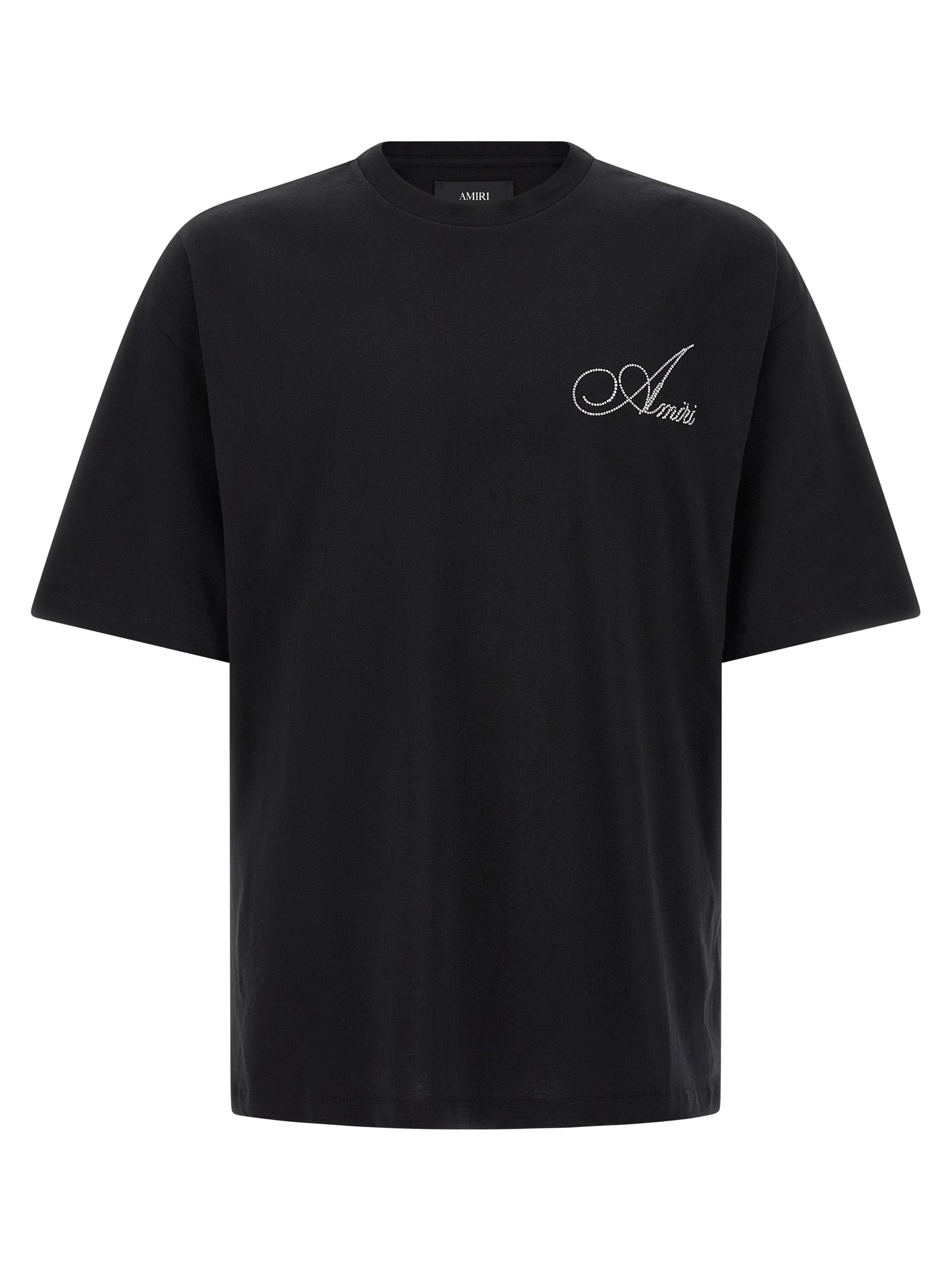 Schwarzes Baumwoll-T-Shirt Amiri