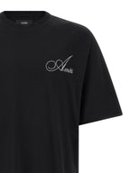 Schwarzes Baumwoll-T-Shirt Amiri