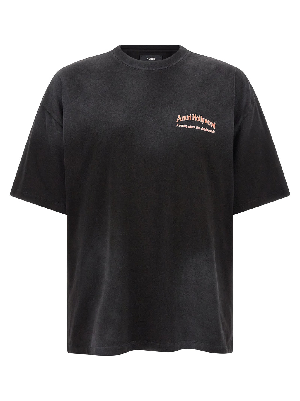 Schwarzes Baumwoll-T-Shirt Amiri