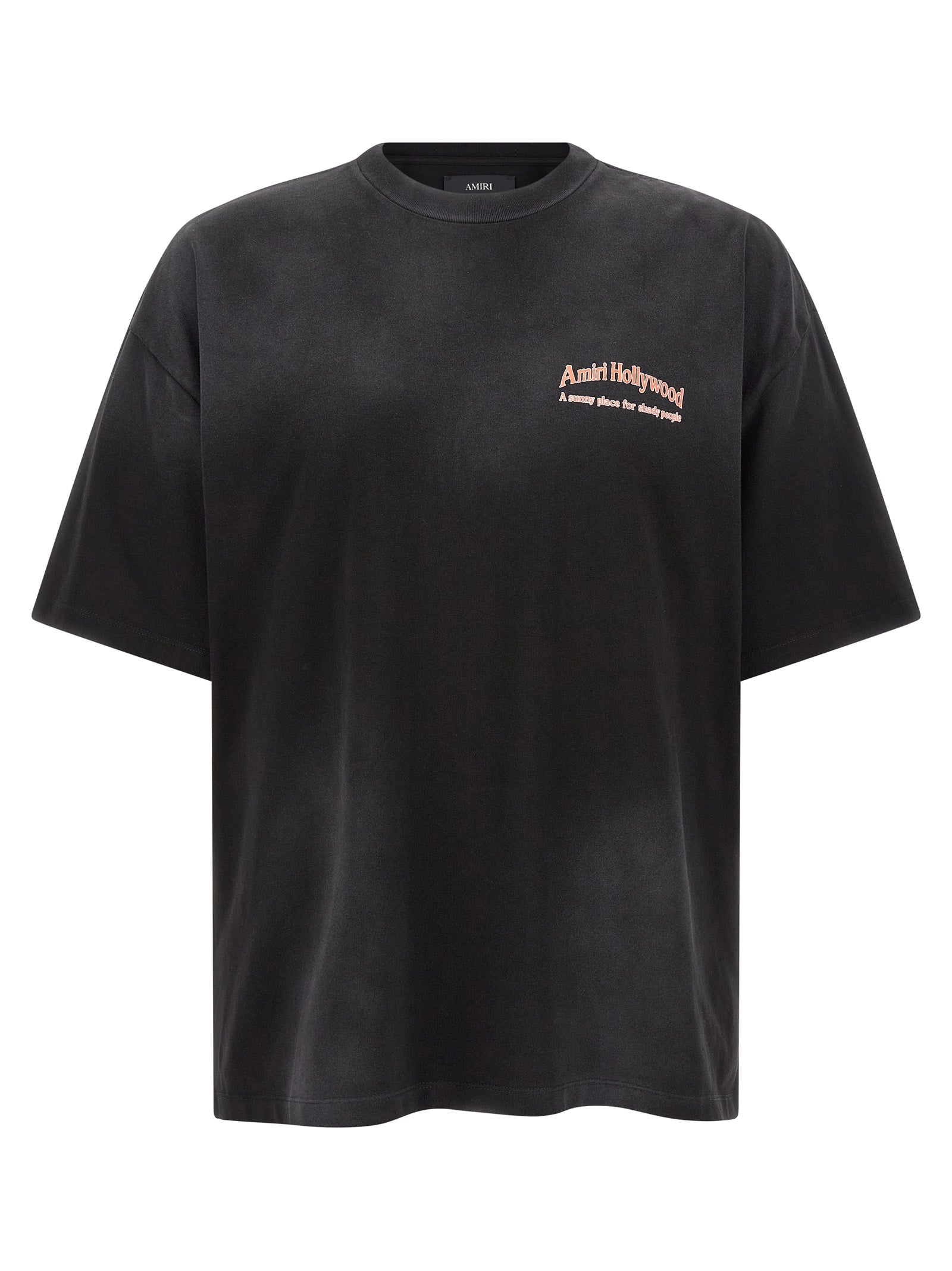 Schwarzes Baumwoll-T-Shirt Amiri
