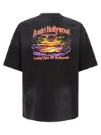 Schwarzes Baumwoll-T-Shirt Amiri