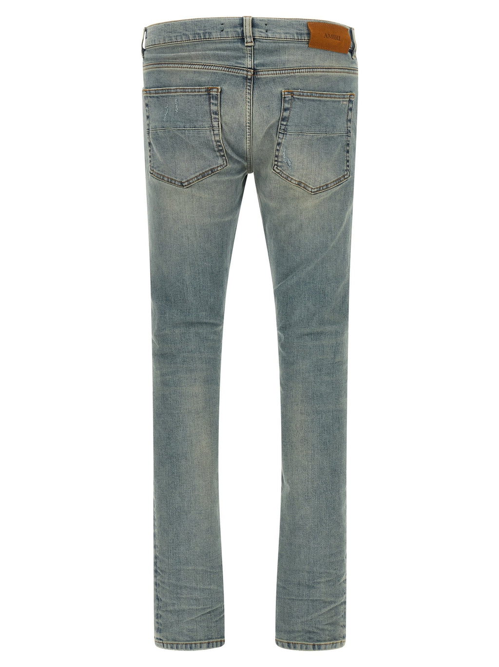 Blaue Baumwoll-Skinny-Jeans Amiri
