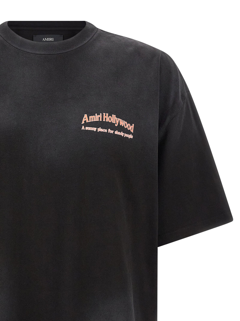 Schwarzes Baumwoll-T-Shirt Amiri