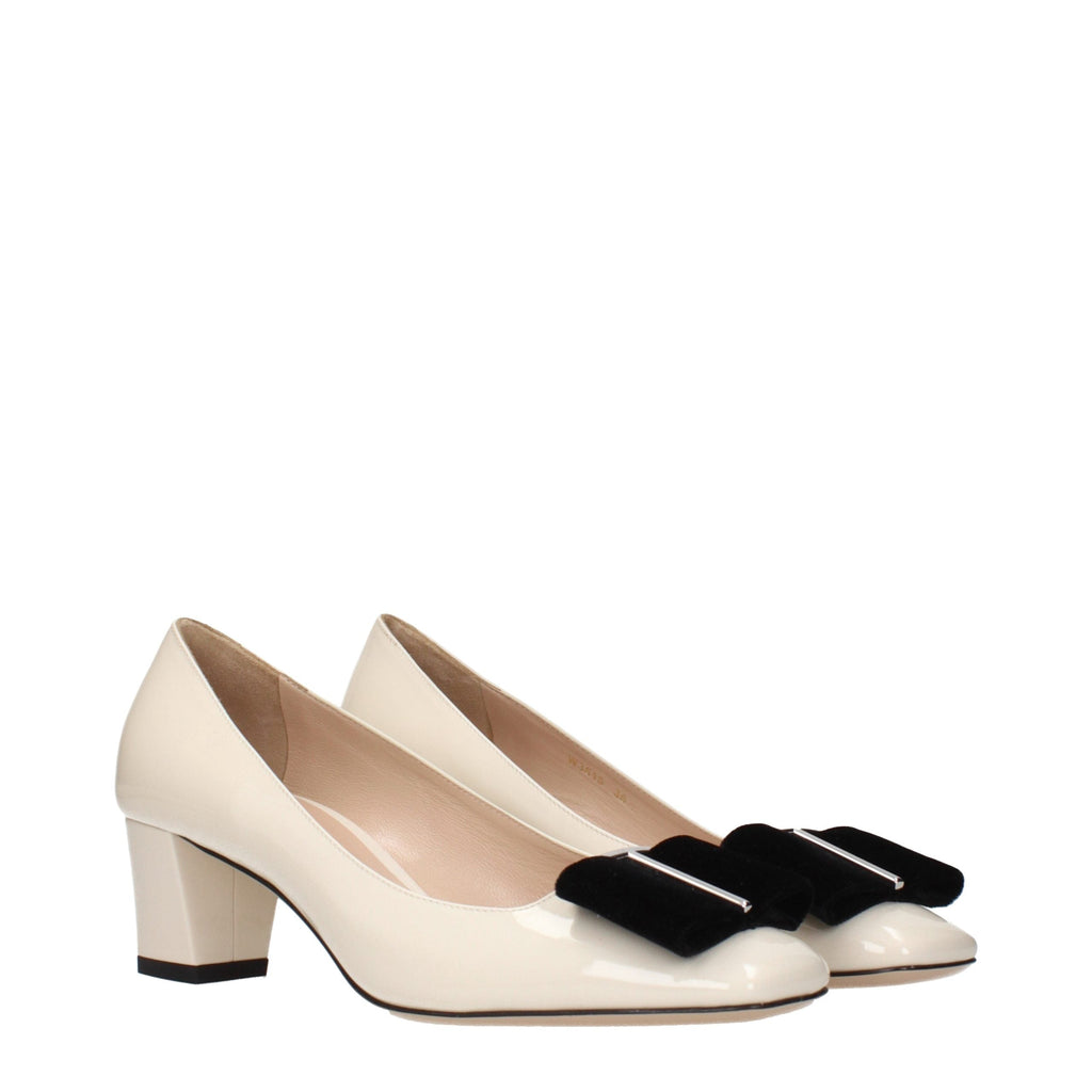 Beige Leather Mid Heel Pumps Tom Ford