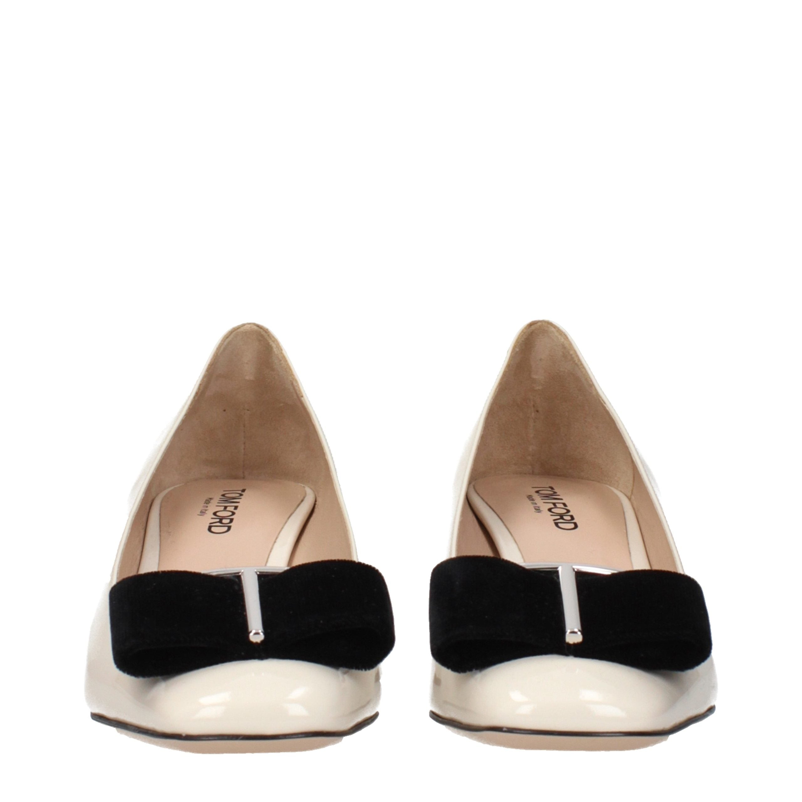 Beige Leather Mid Heel Pumps Tom Ford