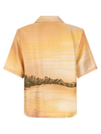 Mehrfarbige Seidenbluse Amiri