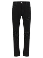 Schwarze Baumwoll-Jeans im Slim Fit Amiri