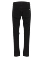 Schwarze Baumwoll-Jeans im Slim Fit Amiri