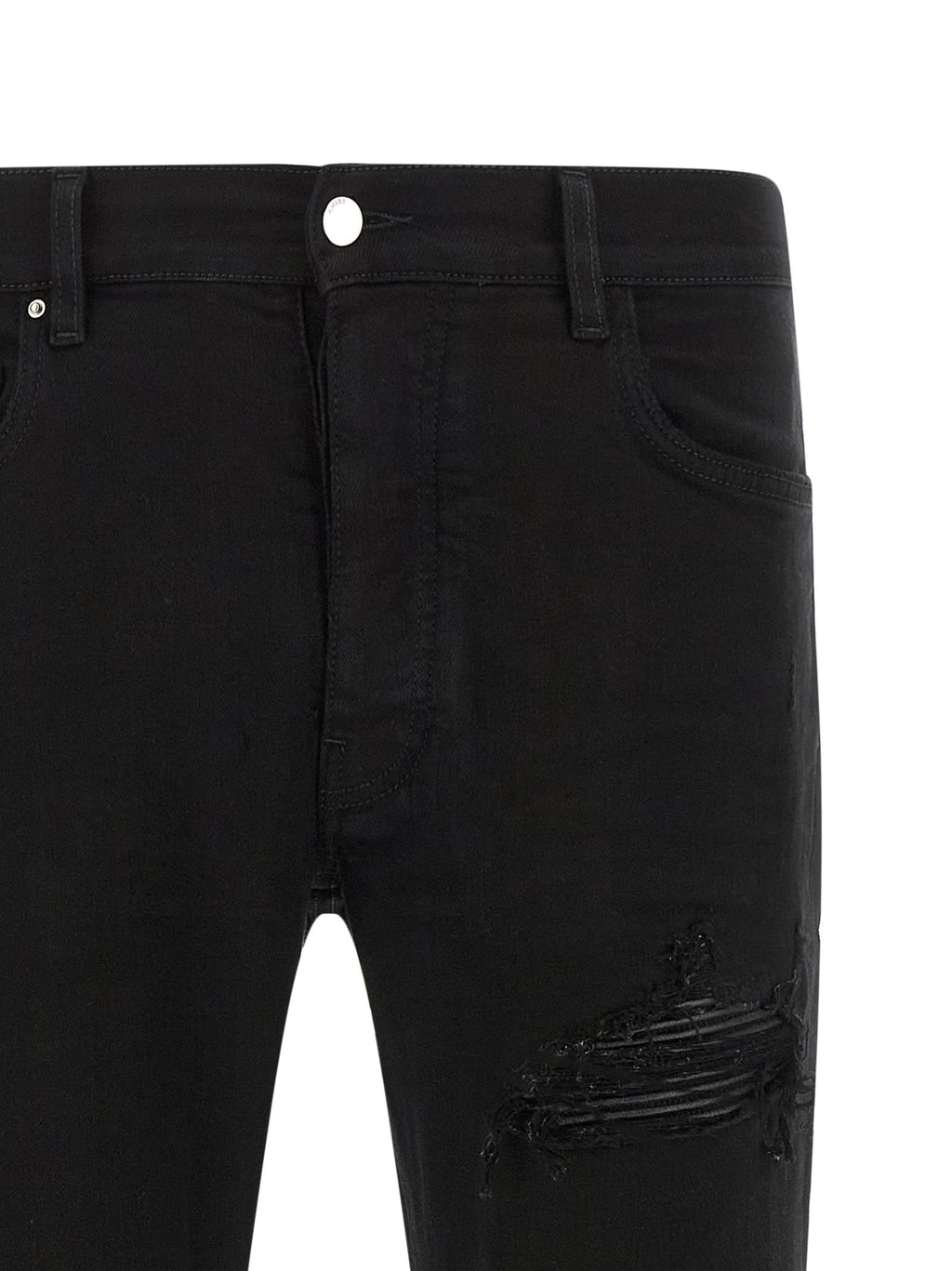 Schwarze Baumwoll-Jeans im Slim Fit Amiri