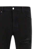 Schwarze Baumwoll-Jeans im Slim Fit Amiri
