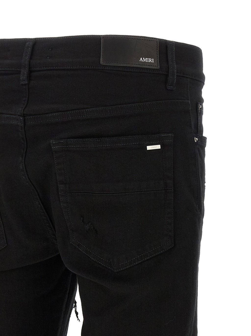 Schwarze Baumwoll-Jeans im Slim Fit Amiri