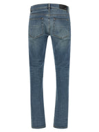 Blaue Baumwoll-Skinny-Jeans Amiri