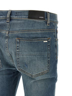 Blaue Baumwoll-Skinny-Jeans Amiri