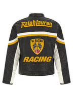 Schwarze Lederjacke aus Rindsleder Polo Ralph Lauren