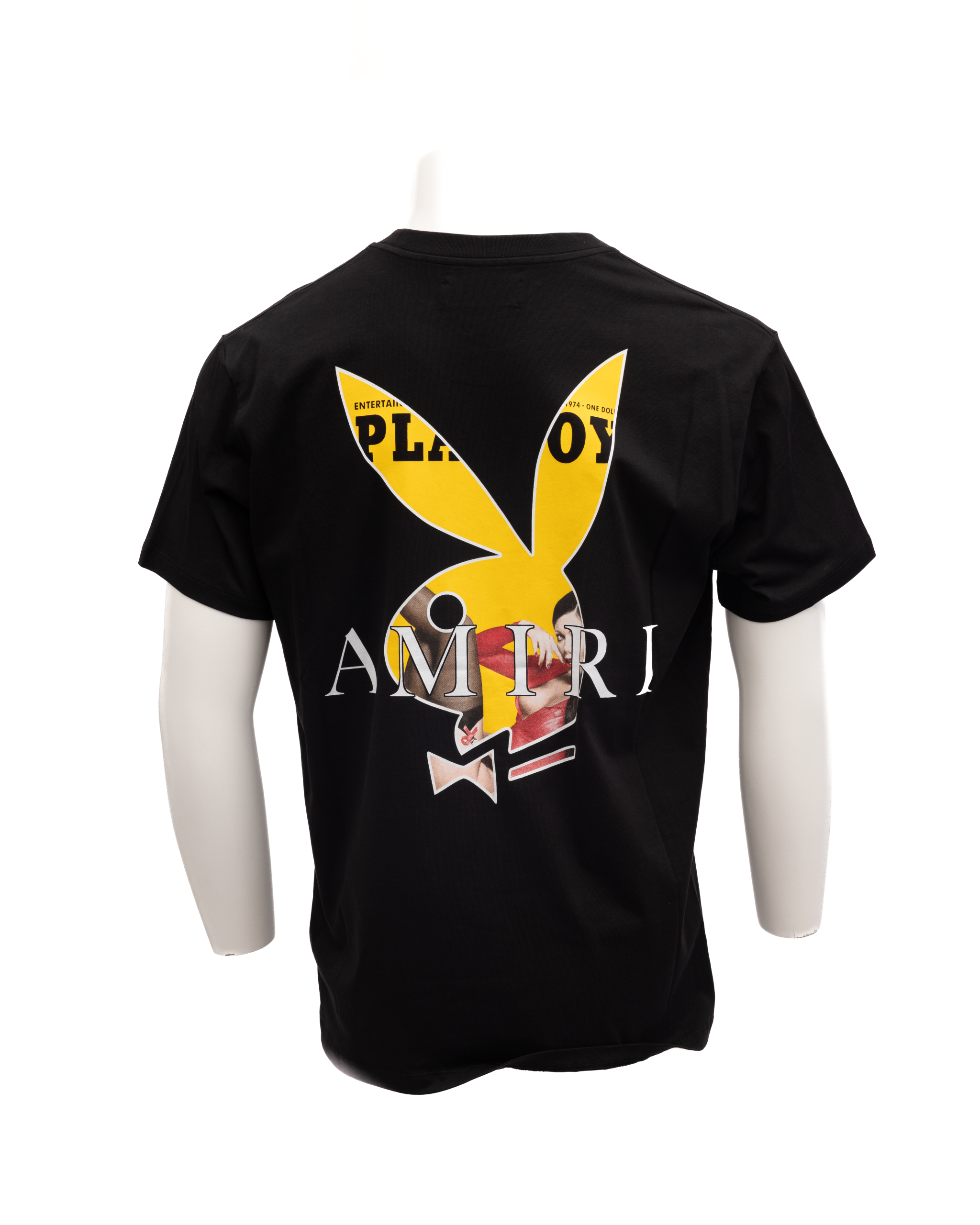 Schwarzes Baumwoll-T-Shirt Amiri