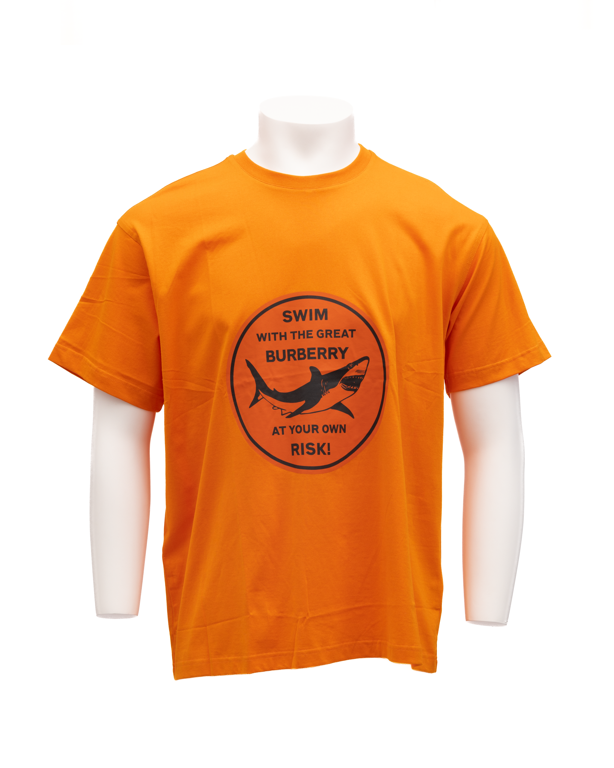 Orange Cotton T-Shirt Burberry