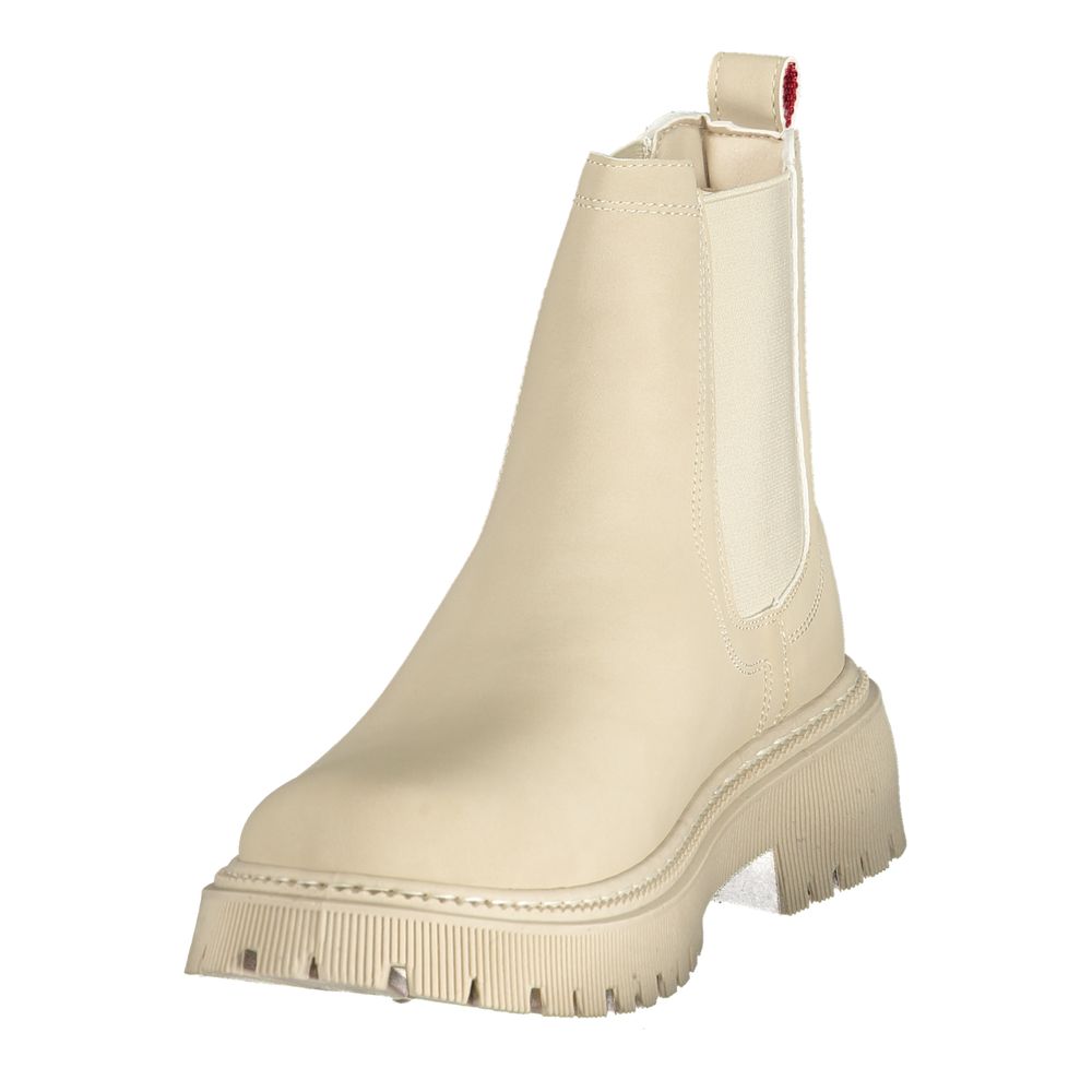 Beige Polyurethane Damen-Stiefeletten U.S. POLO ASSN.