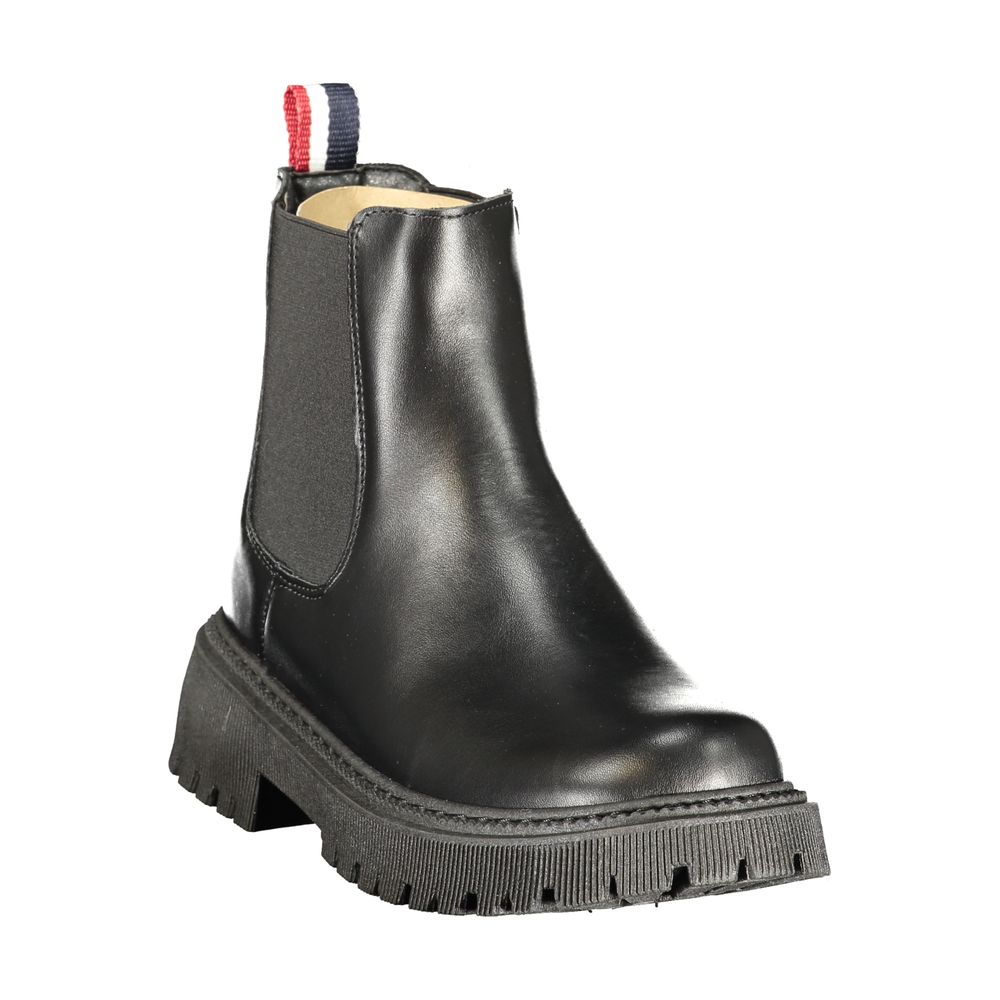 Schwarze Stiefeletten aus Polyurethan für Damen U.S. POLO ASSN.