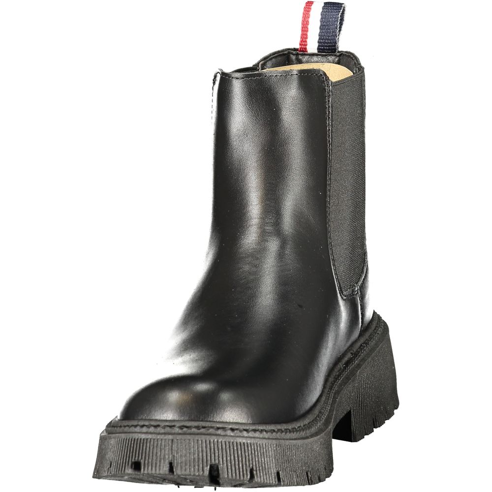 Schwarze Stiefeletten aus Polyurethan für Damen U.S. POLO ASSN.