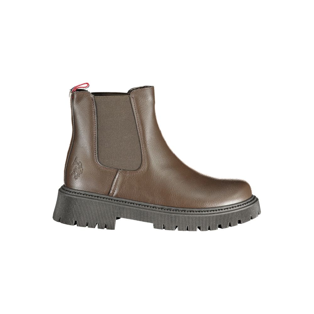 Braune Damen-Stiefelette aus Polyester U.S. POLO ASSN.