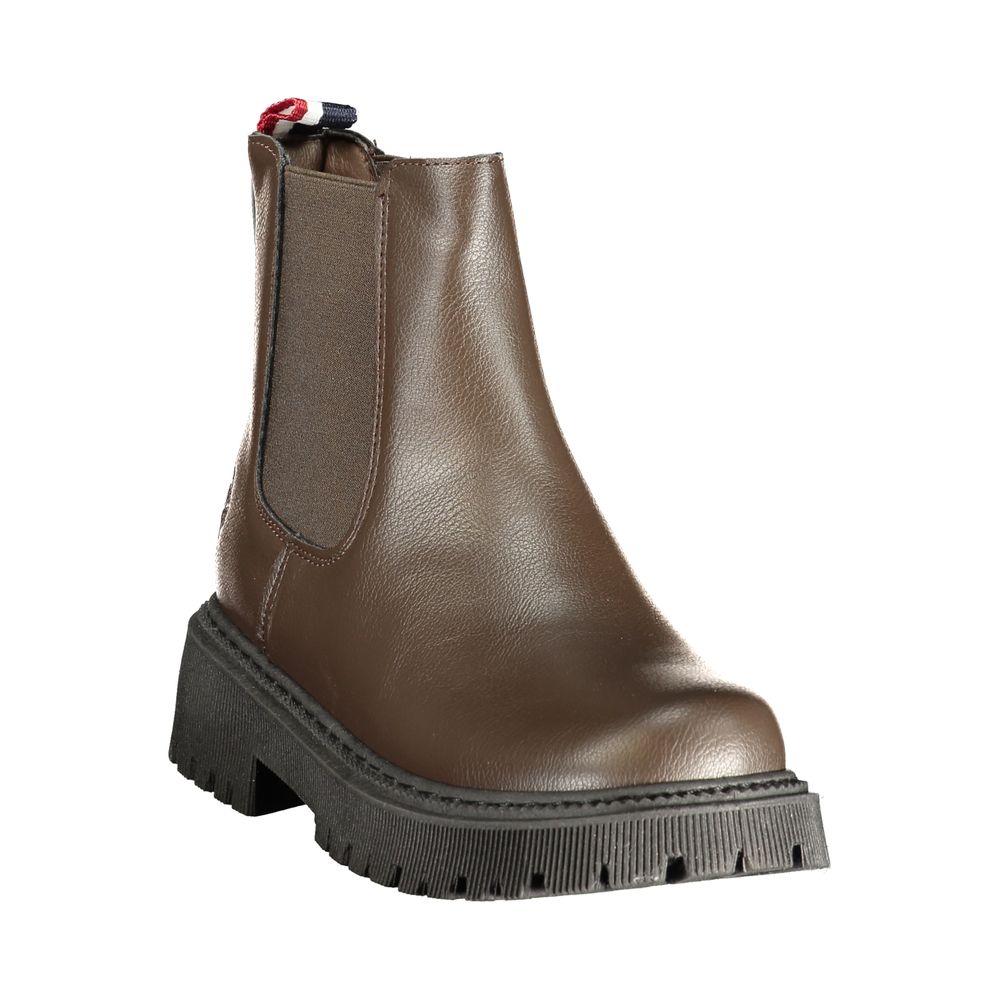 Braune Damen-Stiefelette aus Polyester U.S. POLO ASSN.