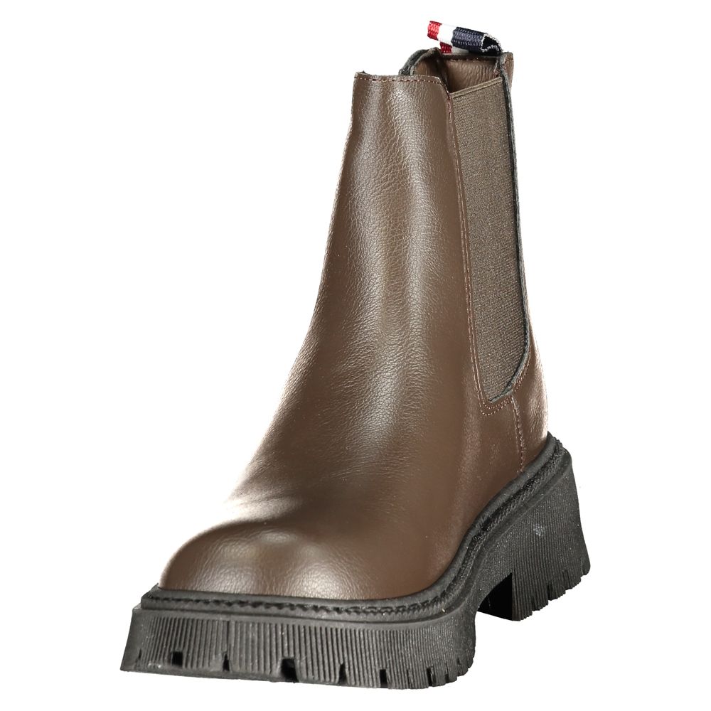 Braune Damen-Stiefelette aus Polyester U.S. POLO ASSN.