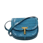 Hellblaue Umhängetasche aus Leder Tom Ford