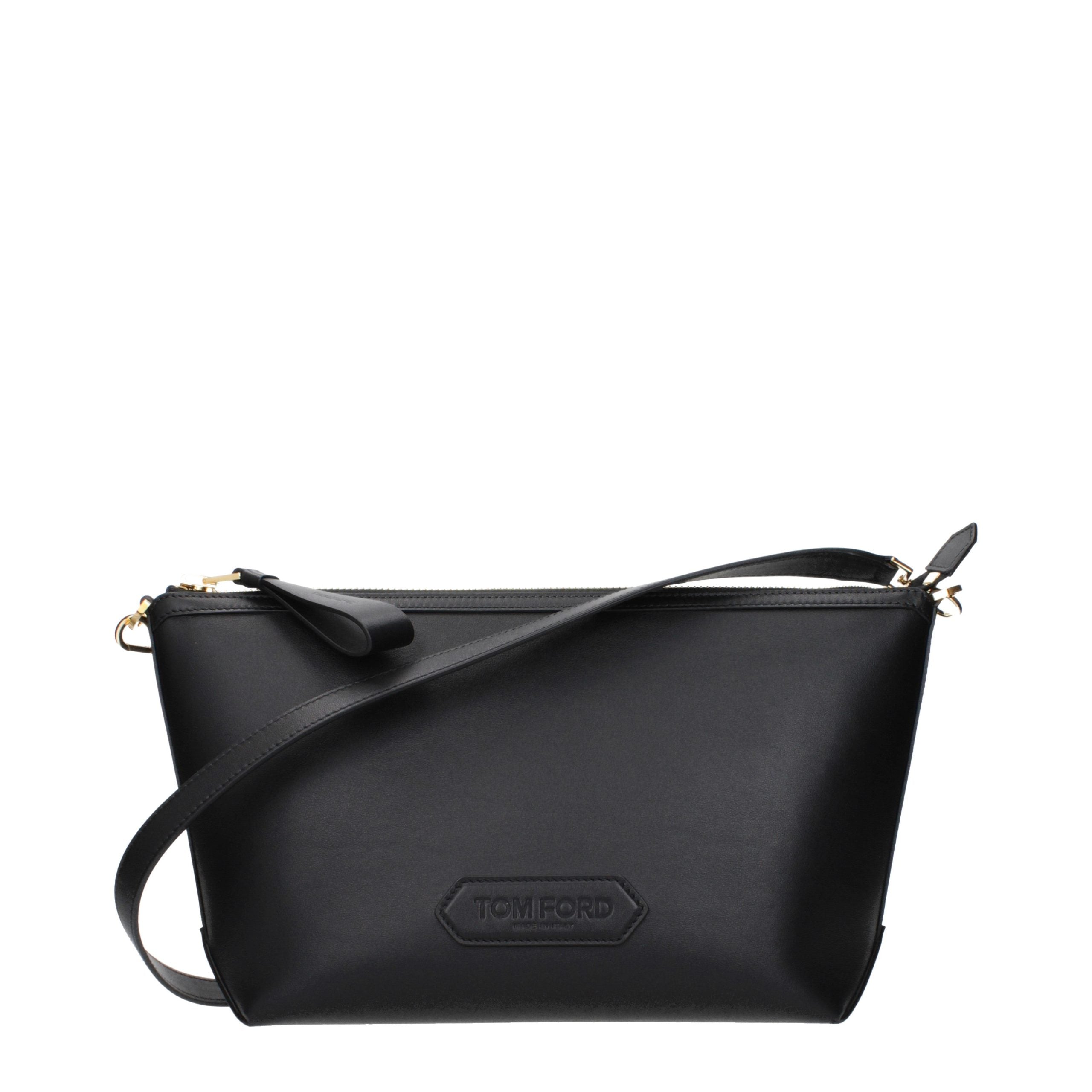 Schwarze Leder Umhängetasche Tom Ford