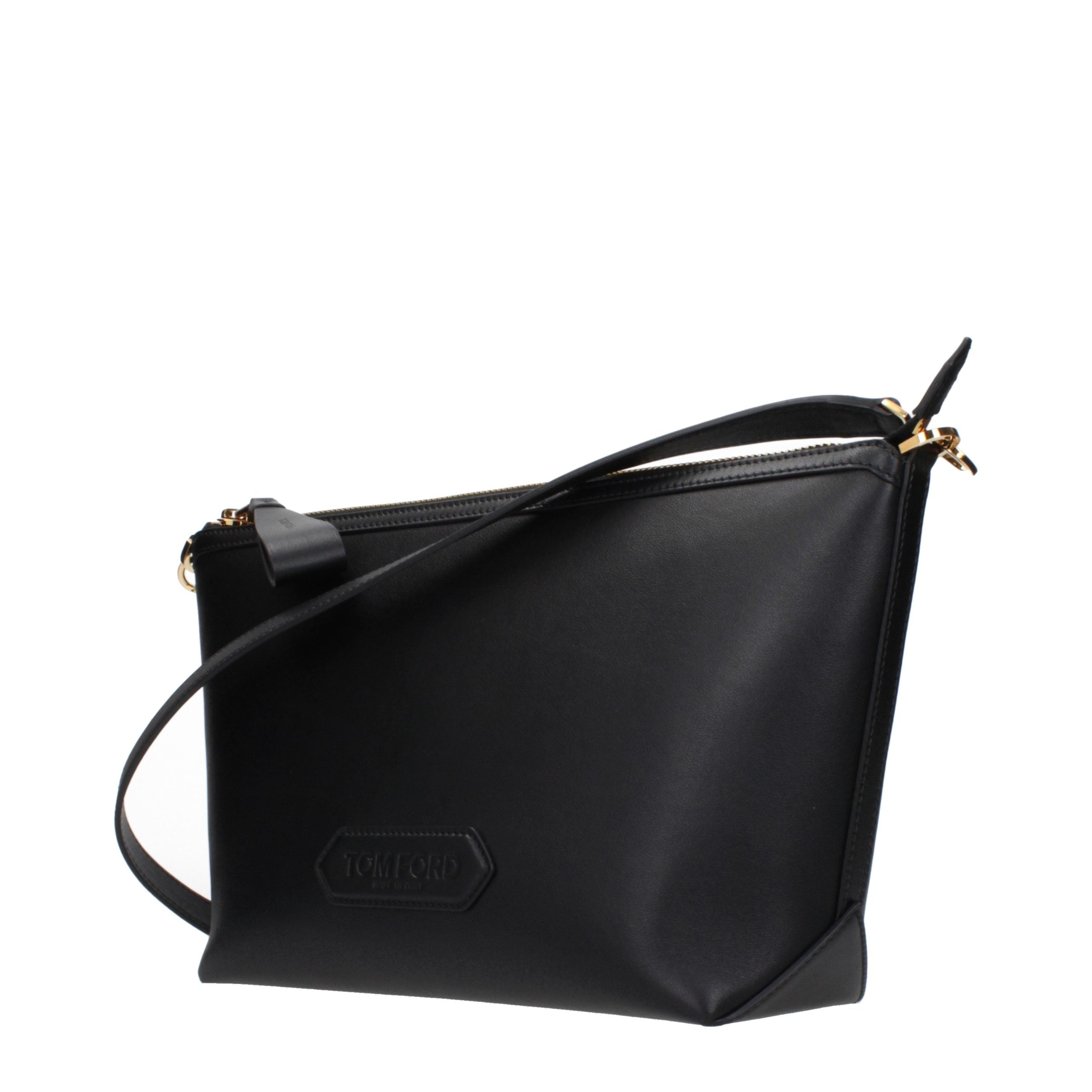 Schwarze Leder Umhängetasche Tom Ford