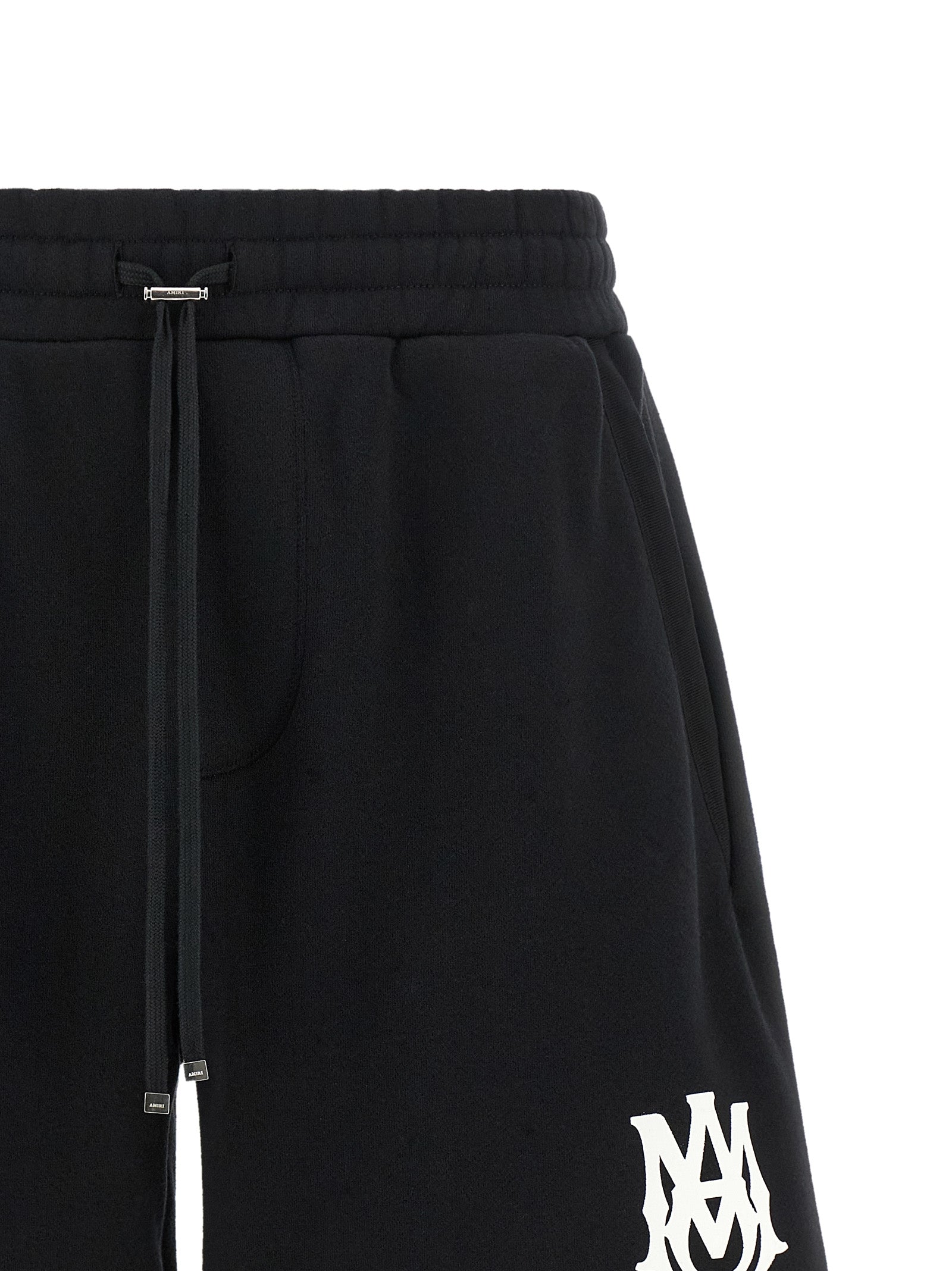 Schwarze Baumwoll-Bermudashorts Amiri