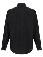 Schwarze Baumwollbluse Versace