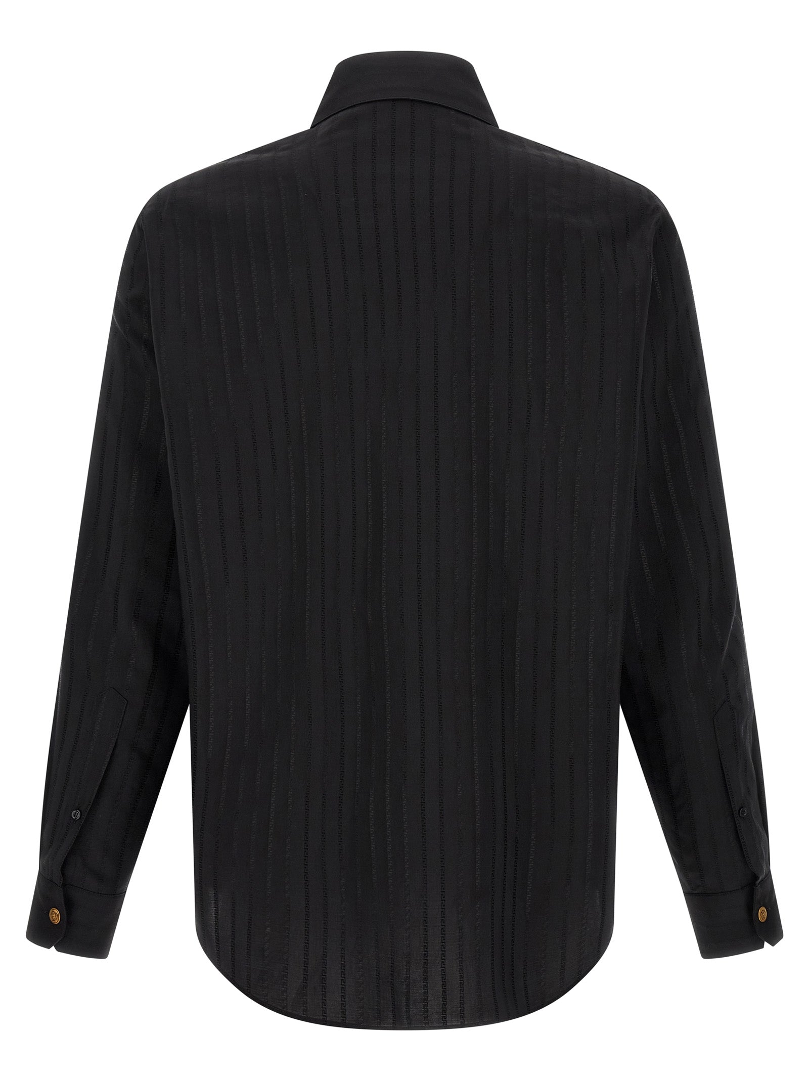 Schwarze Baumwollbluse Versace